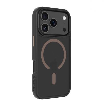 Хибриден удароустойчив кейс с MagSafe за iPhone 17 Pro - Tactical MagForce Hyperstealth 2.0 Cover (черен-кафяв) 2