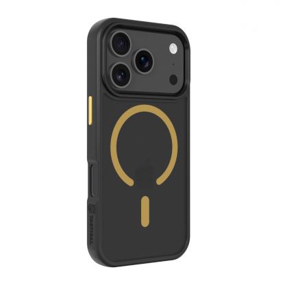 Хибриден удароустойчив кейс с MagSafe за iPhone 17 Pro - Tactical MagForce Hyperstealth 2.0 Cover (черен-жълт) 2