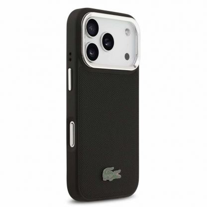 Дизайнерски кожен кейс с MagSafe за iPhone 17 Pro Max - Lacoste Iconic Petit Pique Camera Stand MagSafe Case (черен) 4