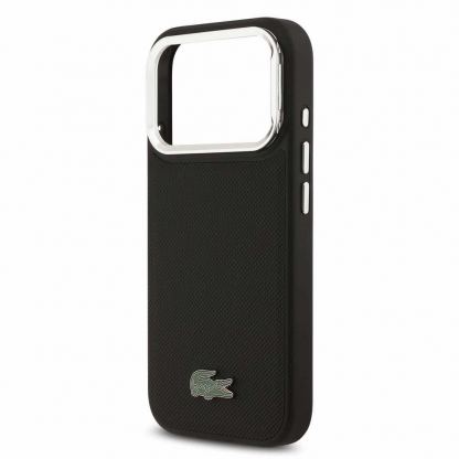 Дизайнерски кожен кейс с MagSafe за iPhone 17 Pro Max - Lacoste Iconic Petit Pique Camera Stand MagSafe Case (черен) 5