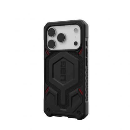 Удароустойчив хибриден кейс с MagSafe за iPhone 17 Pro - Urban Armor Gear Monarch Pro Kevlar Case (черен-кевлар) 5