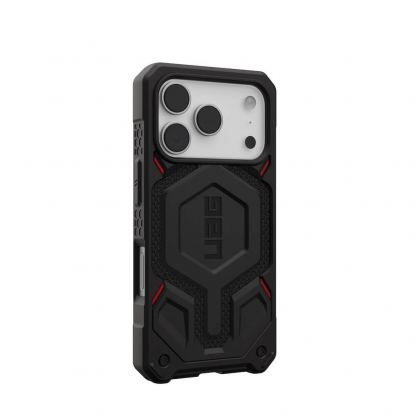 Удароустойчив хибриден кейс с MagSafe за iPhone 17 Pro - Urban Armor Gear Monarch Pro Kevlar Case (черен-кевлар) 6