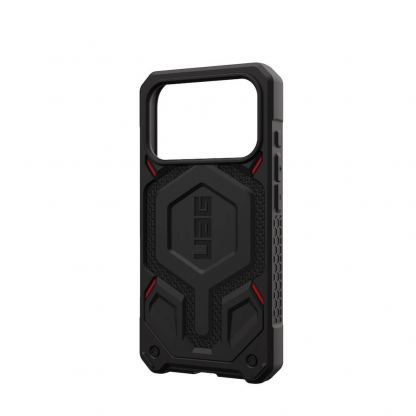 Удароустойчив хибриден кейс с MagSafe за iPhone 17 Pro - Urban Armor Gear Monarch Pro Kevlar Case (черен-кевлар) 12