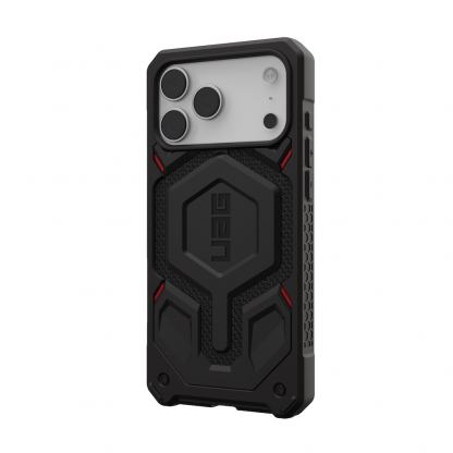 Удароустойчив хибриден кейс с MagSafe за iPhone 17 Pro Max - Urban Armor Gear Monarch Pro Kevlar Case (черен-кевлар) 5