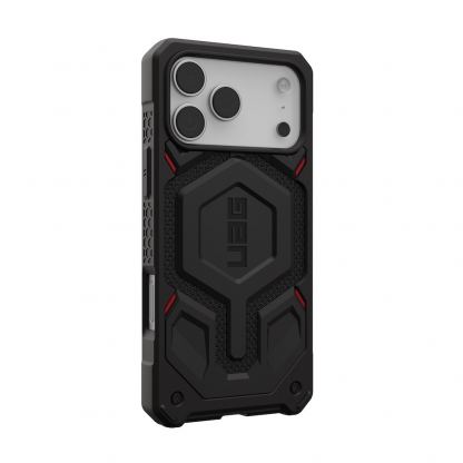 Удароустойчив хибриден кейс с MagSafe за iPhone 17 Pro Max - Urban Armor Gear Monarch Pro Kevlar Case (черен-кевлар) 6