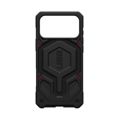 Удароустойчив хибриден кейс с MagSafe за iPhone 17 Pro Max - Urban Armor Gear Monarch Pro Kevlar Case (черен-кевлар) 11