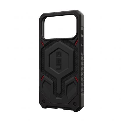Удароустойчив хибриден кейс с MagSafe за iPhone 17 Pro Max - Urban Armor Gear Monarch Pro Kevlar Case (черен-кевлар) 12