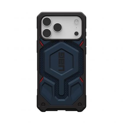 Удароустойчив хибриден кейс с MagSafe за iPhone 17 Pro Max - Urban Armor Gear Monarch Pro Kevlar Case (син-кевлар) 4