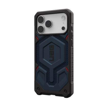 Удароустойчив хибриден кейс с MagSafe за iPhone 17 Pro Max - Urban Armor Gear Monarch Pro Kevlar Case (син-кевлар) 5