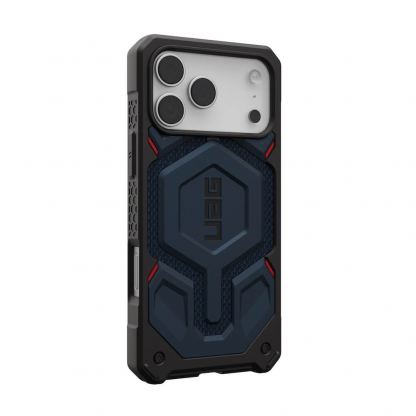Удароустойчив хибриден кейс с MagSafe за iPhone 17 Pro Max - Urban Armor Gear Monarch Pro Kevlar Case (син-кевлар) 6