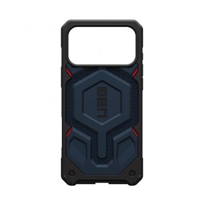 Удароустойчив хибриден кейс с MagSafe за iPhone 17 Pro Max - Urban Armor Gear Monarch Pro Kevlar Case (син-кевлар) 11