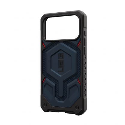 Удароустойчив хибриден кейс с MagSafe за iPhone 17 Pro Max - Urban Armor Gear Monarch Pro Kevlar Case (син-кевлар) 12