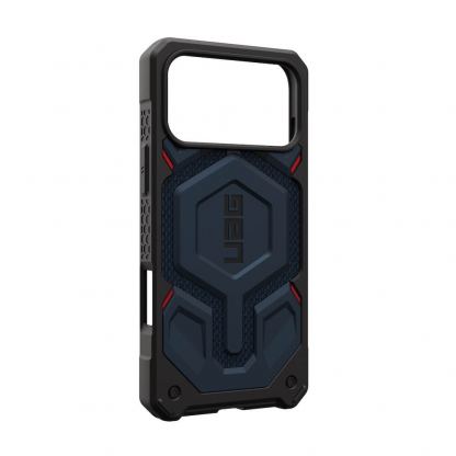 Удароустойчив хибриден кейс с MagSafe за iPhone 17 Pro Max - Urban Armor Gear Monarch Pro Kevlar Case (син-кевлар) 13