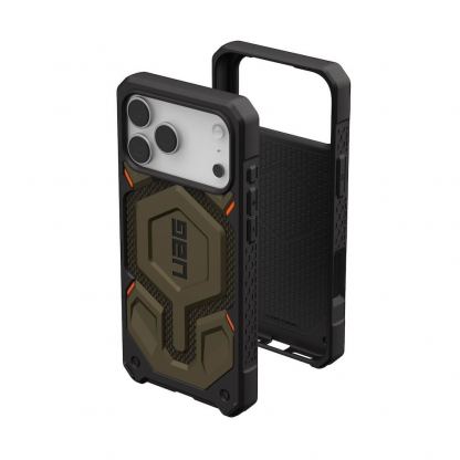 Удароустойчив хибриден кейс с MagSafe за iPhone 17 Pro Max - Urban Armor Gear Monarch Pro Kevlar Case (платинен-кевлар) 3