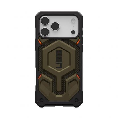Удароустойчив хибриден кейс с MagSafe за iPhone 17 Pro Max - Urban Armor Gear Monarch Pro Kevlar Case (платинен-кевлар) 4
