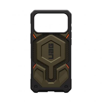 Удароустойчив хибриден кейс с MagSafe за iPhone 17 Pro Max - Urban Armor Gear Monarch Pro Kevlar Case (платинен-кевлар) 11