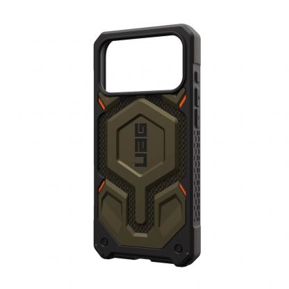 Удароустойчив хибриден кейс с MagSafe за iPhone 17 Pro Max - Urban Armor Gear Monarch Pro Kevlar Case (платинен-кевлар) 12