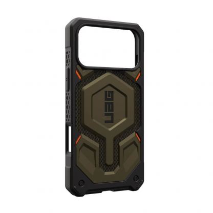 Удароустойчив хибриден кейс с MagSafe за iPhone 17 Pro Max - Urban Armor Gear Monarch Pro Kevlar Case (платинен-кевлар) 13
