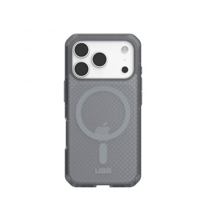 Удароустойчив хибриден кейс за iPhone 17 Pro - Urban Armor Gear Dot MagSafe Case (прозрачен-сив) 4