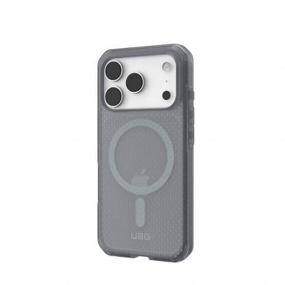 Удароустойчив хибриден кейс за iPhone 17 Pro - Urban Armor Gear Dot MagSafe Case (прозрачен-сив) 5