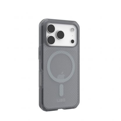 Удароустойчив хибриден кейс за iPhone 17 Pro - Urban Armor Gear Dot MagSafe Case (прозрачен-сив) 6