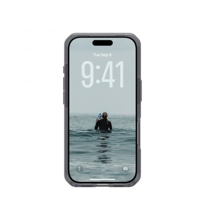 Удароустойчив хибриден кейс за iPhone 17 Pro - Urban Armor Gear Dot MagSafe Case (прозрачен-сив) 7