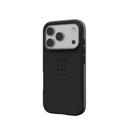 Удароустойчив хибриден кейс с MagSafe за iPhone 17 Pro - Urban Armor Gear Civilian MagSafe Case (черен) 5