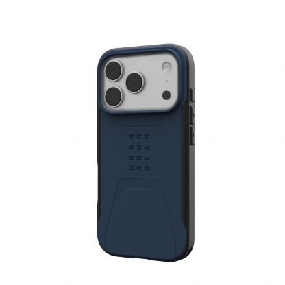 Удароустойчив хибриден кейс с MagSafe за iPhone 17 Pro - Urban Armor Gear Civilian MagSafe Case (тъмносин) 5