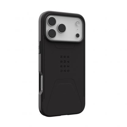 Удароустойчив хибриден кейс с MagSafe за iPhone 17 Pro Max - Urban Armor Gear Civilian MagSafe Case (черен) 6