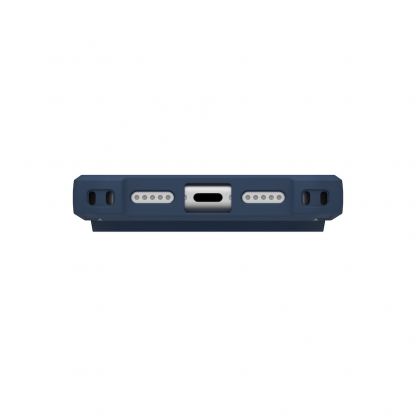 Удароустойчив хибриден кейс с MagSafe и връзка за ръка за iPhone 17 Pro - Urban Armor Gear Pathfinder Clear MagSafe Case (син) 11