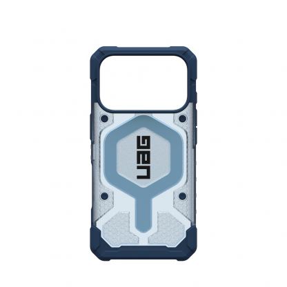 Удароустойчив хибриден кейс с MagSafe и връзка за ръка за iPhone 17 Pro - Urban Armor Gear Pathfinder Clear MagSafe Case (син) 13