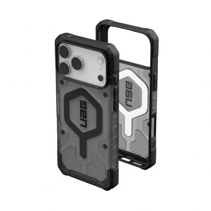 Удароустойчив хибриден кейс с MagSafe за iPhone 17 Pro Max - Urban Armor Gear Pathfinder Clear MagSafe Case (сив) 3