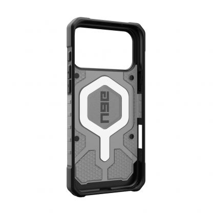 Удароустойчив хибриден кейс с MagSafe за iPhone 17 Pro Max - Urban Armor Gear Pathfinder Clear MagSafe Case (сив) 14