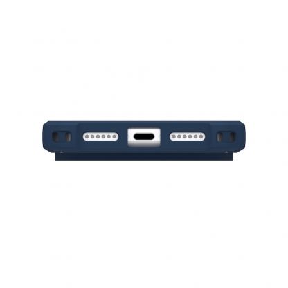 Удароустойчив хибриден кейс с MagSafe и връзка за ръка за iPhone 17 Pro Max - Urban Armor Gear Pathfinder Clear MagSafe Case (син) 11