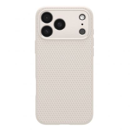 Удароустойчив силиконов (TPU) калъф за iPhone 17 Pro Max  - Spigen Liquid Air Case (бежов) 2