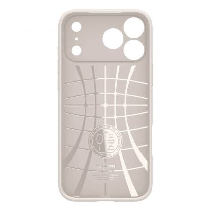 Удароустойчив силиконов (TPU) калъф за iPhone 17 Pro Max  - Spigen Liquid Air Case (бежов) 3