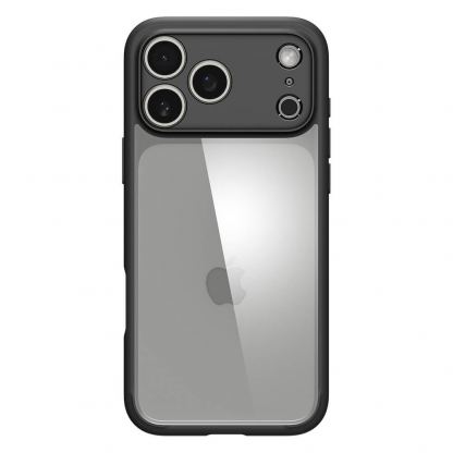 Хибриден кейс с висока степен на защита за iPhone 17 Pro Max - Spigen Ultra Hybrid Case (черен-прозрачен) 2