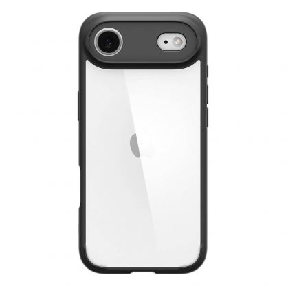 Хибриден кейс с висока степен на защита за iPhone 17 Air - Spigen Ultra Hybrid Case (черен-прозрачен) 2