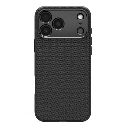 Удароустойчив силиконов (TPU) калъф за iPhone 17 Pro  - Spigen Liquid Air Case (черен) 2