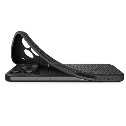 Удароустойчив силиконов (TPU) калъф за iPhone 17 Pro  - Spigen Liquid Air Case (черен) 8