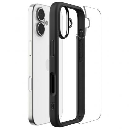 Хибриден кейс с висока степен на защита за iPhone 17 - Spigen Ultra Hybrid Case (черен-прозрачен) 7