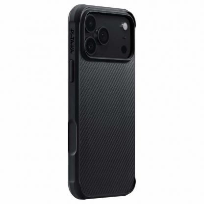 Хибриден удароустойчив кейс с кевлар за iPhone 17 Pro Max - Pitaka Aramid ProGuard Case (черен) 2