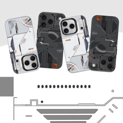 Хибриден удароустойчив кейс с MagSafe за iPhone 17 Pro Max - Benks Magnetic Dynamic Mecha Case (черен) 7