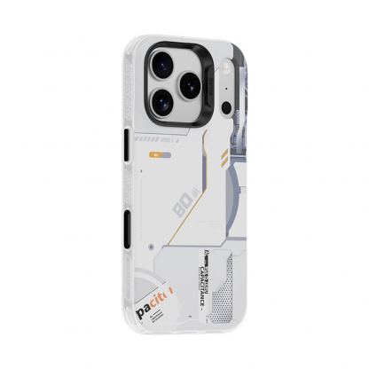Хибриден удароустойчив кейс с MagSafe за iPhone 17 Pro - Benks Magnetic Dynamic Mecha Case (бял) 3
