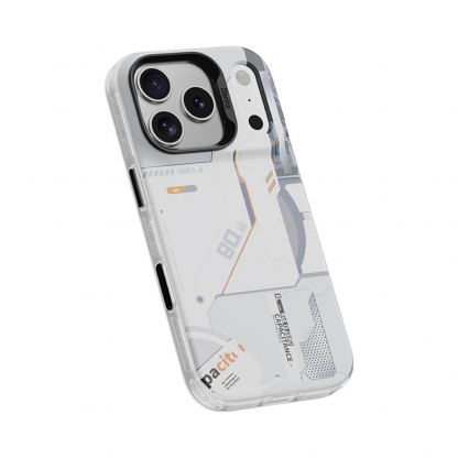 Хибриден удароустойчив кейс с MagSafe за iPhone 17 Pro - Benks Magnetic Dynamic Mecha Case (бял) 4