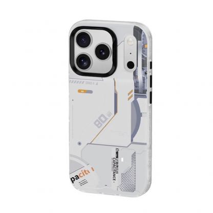 Хибриден удароустойчив кейс с MagSafe за iPhone 17 Pro Max - Benks Magnetic Dynamic Mecha Case (бял) 2