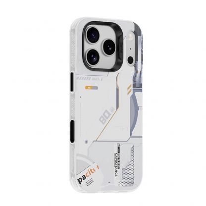Хибриден удароустойчив кейс с MagSafe за iPhone 17 Pro Max - Benks Magnetic Dynamic Mecha Case (бял) 3
