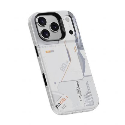 Хибриден удароустойчив кейс с MagSafe за iPhone 17 Pro Max - Benks Magnetic Dynamic Mecha Case (бял) 4