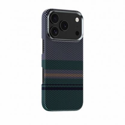 Кевларен кейс с MagSafe за iPhone 17 Pro Max - Benks Armor Air Aurora Kevlar Case 600D (черен-зелен) 2
