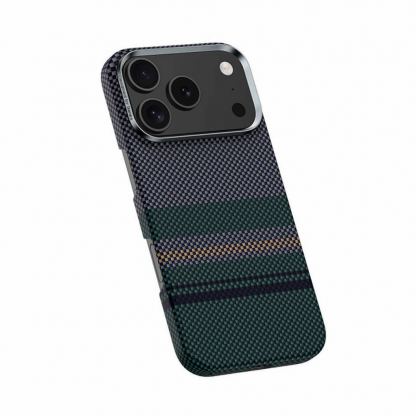 Кевларен кейс с MagSafe за iPhone 17 Pro Max - Benks Armor Air Aurora Kevlar Case 600D (черен-зелен) 3